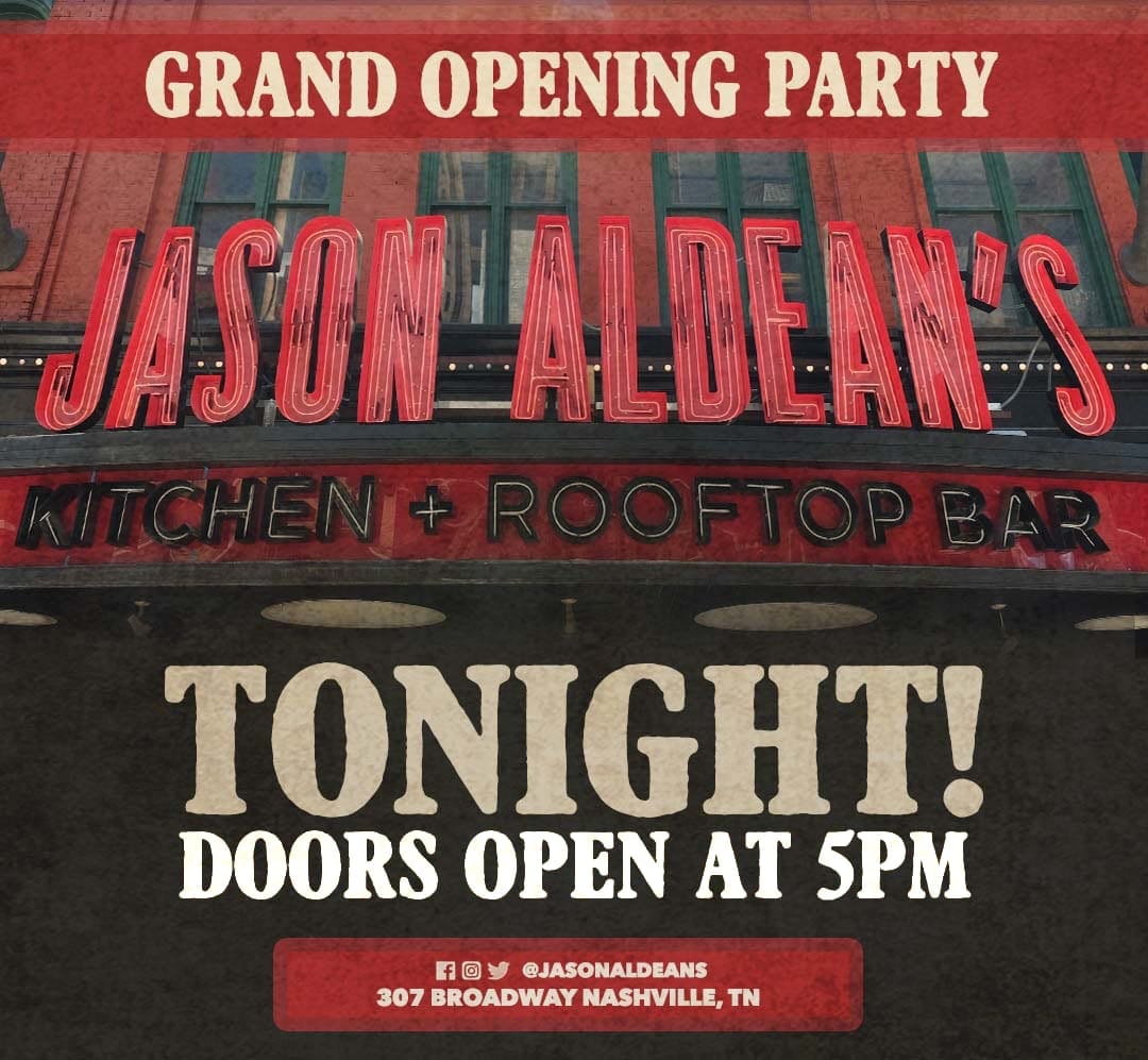 Jason Aldean's Grand Opening