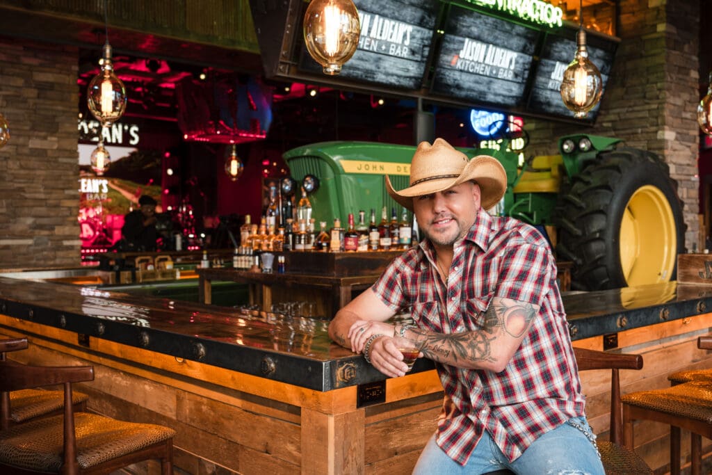 Jason Aldean at the Tractor Bar (Credit Eugene Dela Cruz, OneSevenAgency.com)