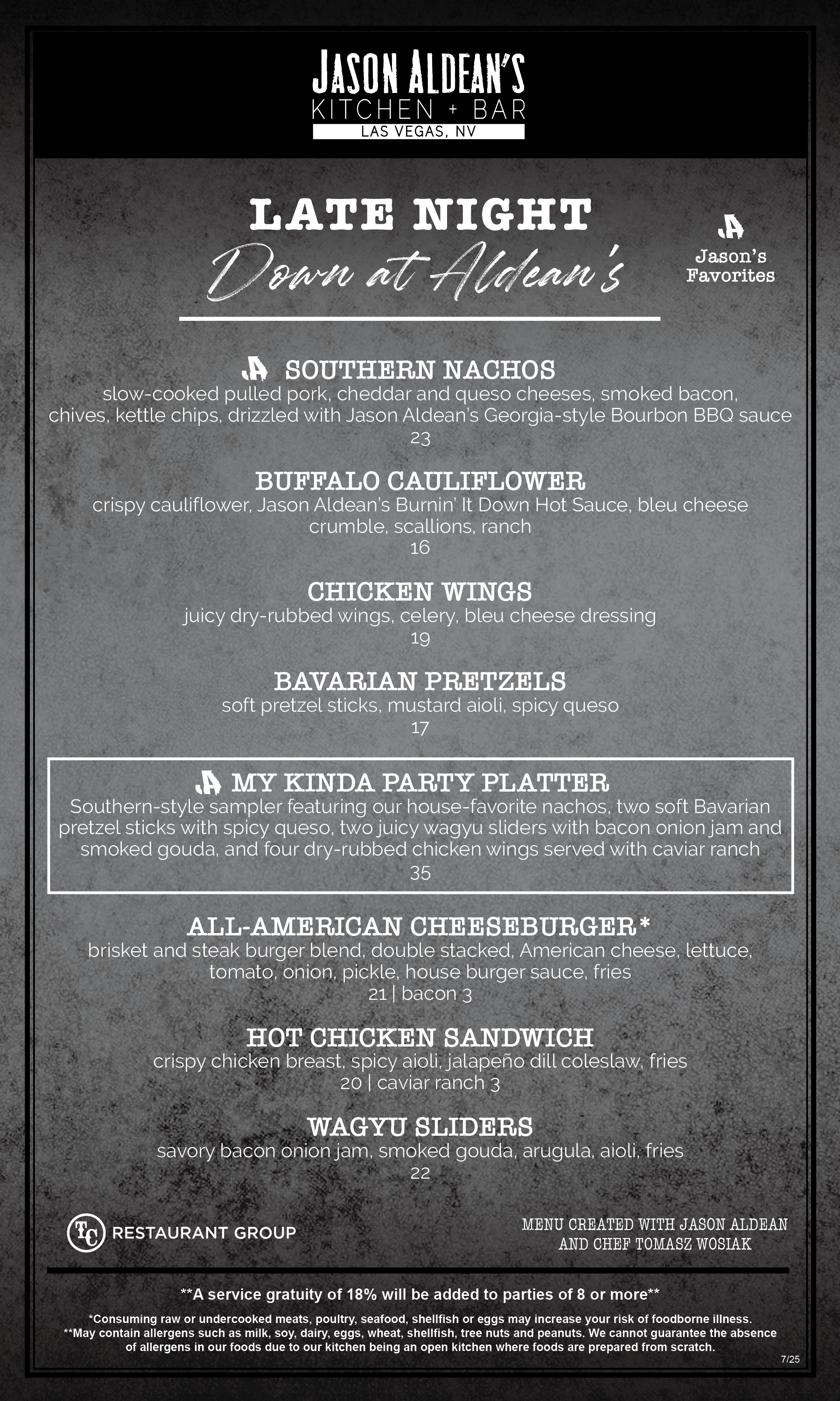JALV_Late Night Menu